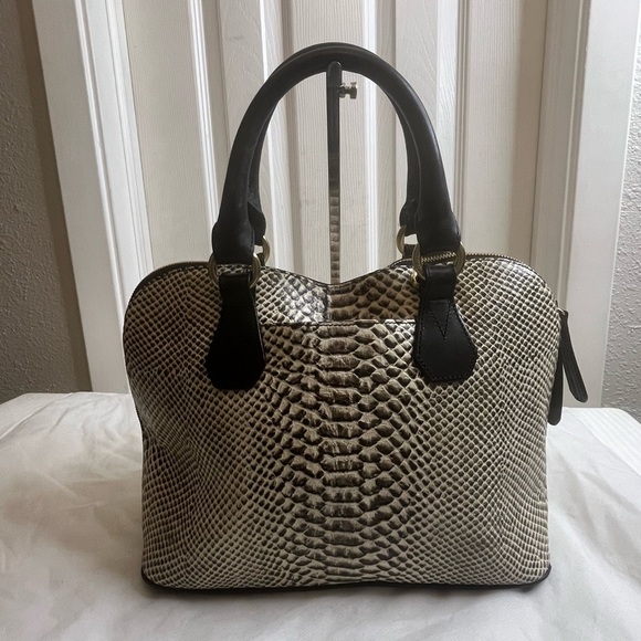 Brahmin Vivian Satchel/Shoulder Bag in Pearl Dogwood - Picture 12 of 16